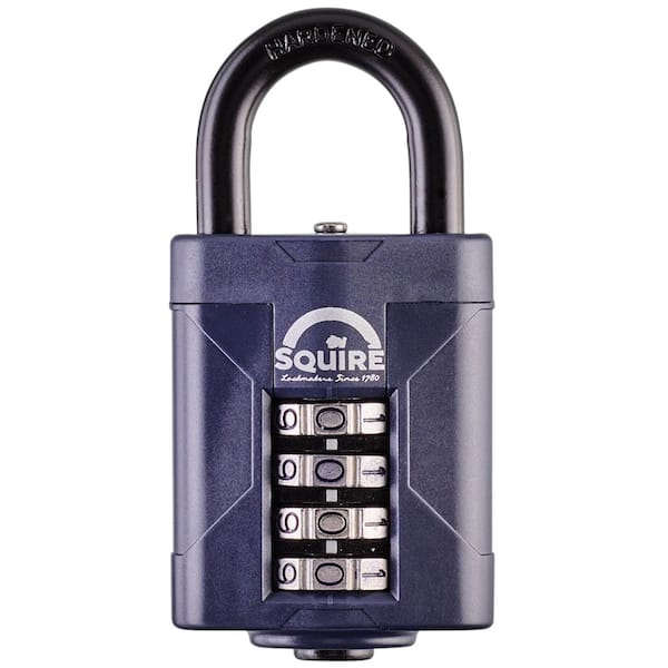 2 in. Wide Steel Combination Padlock with 1 in. High Steel Shackle