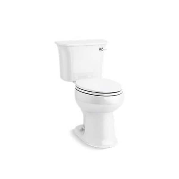 Stinson 2-Piece 1.28 GPF Single Flush Elongated Chair Height Toilet w ProForce Plus Flushing in White, Seat Not Included