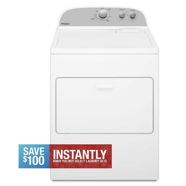 7.0 cu. ft. 240-Volt White Electric vented Dryer with AUTODRY Drying System