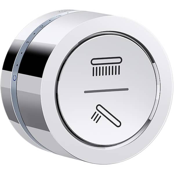KOHLER DTV Mode 1-Handle Wall-Mount Dual-Outlet Shower Interface Trim Kit in Polished Chrome with Eco-Mode Diverter
