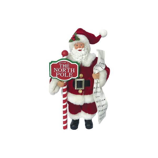Santa's Workshop 12 in. North Pole Claus 5644 - The Home Depot