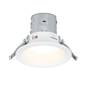 Easy-Up 4 in. Canless Selectable CCT LED Recessed Baffle Kit with Selectable Lumen Output