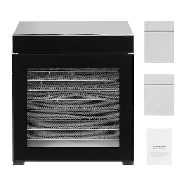 Food Dehydrator, 10 Stainless Steel Trays, 1000 W Electric Dryer with Adjustable Temp & 24-Hour Timer, for Jerky, Meat