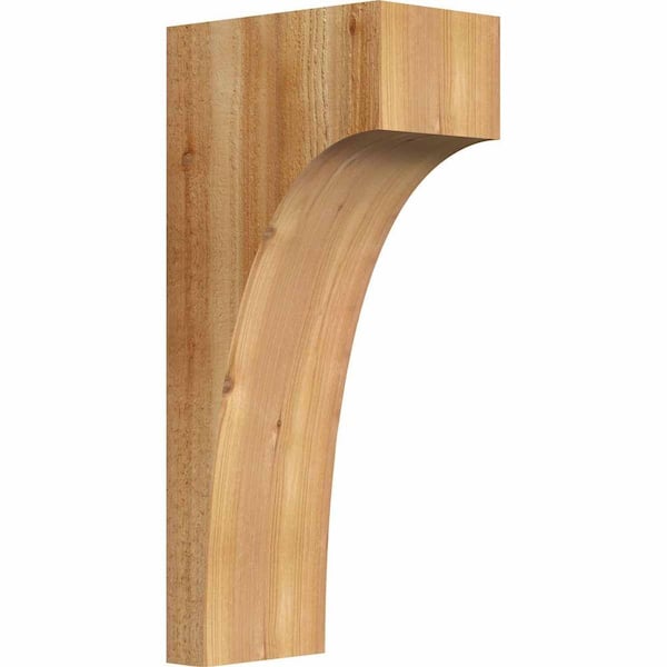 Ekena Millwork 6 in. x 10 in. x 22 in. Western Red Cedar Huntington Rough Sawn Corbel