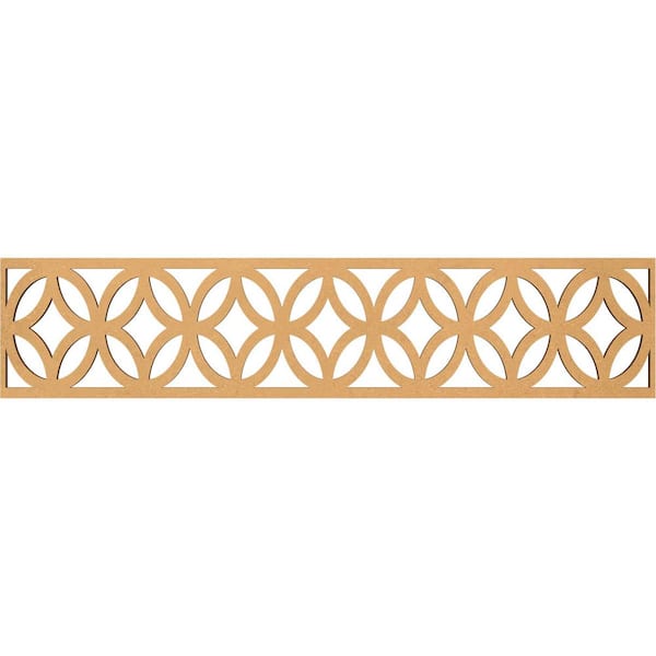 Ekena Millwork Crosby Fretwork 0.375 in. D x 46.75 in. W x 10 in. L MDF Wood Panel Moulding