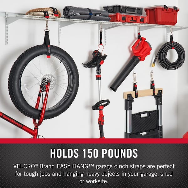 VELCRO 16 in. x 1 in. 6/24 Easy Hang Cinch Strap Black VEL-30801-USA - The  Home Depot