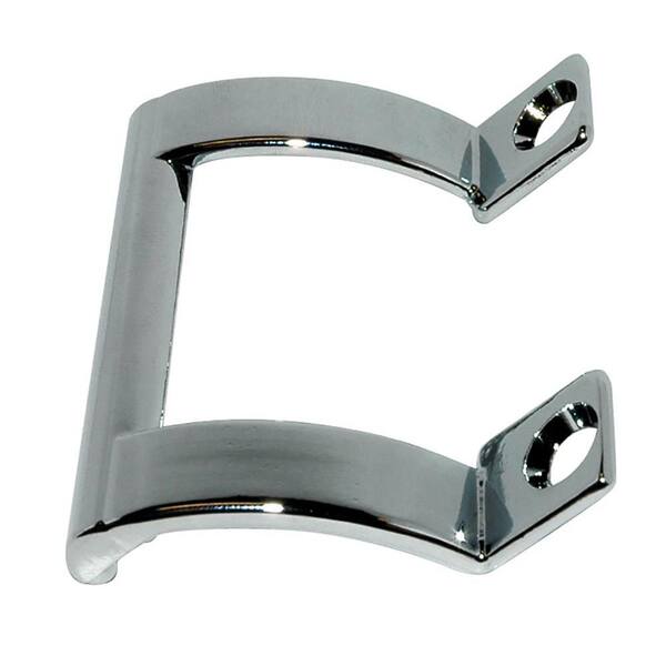 Chrome Shower Door Towel Bar Brackets – 2-Pack – 2 Screw Holes – B05CH