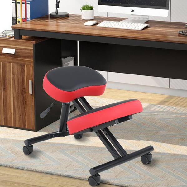 Red kneeling chair hot sale