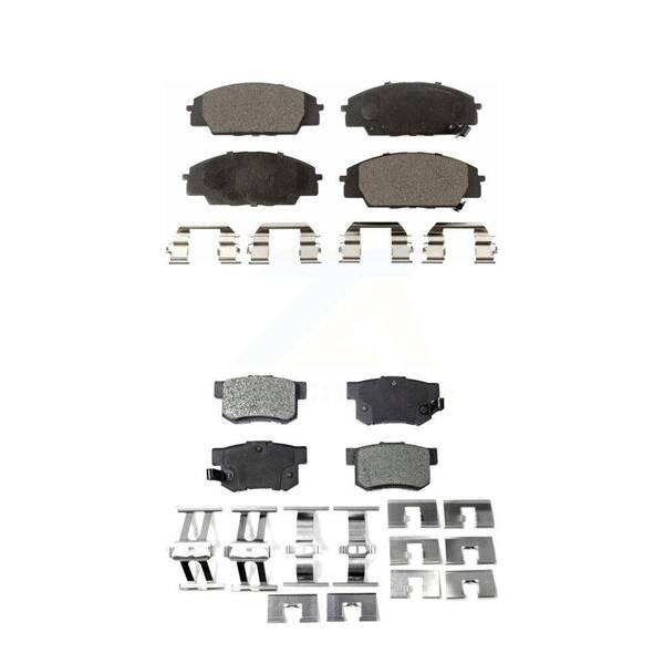 TEC Front Rear Ceramic Brake Pads Kit For Honda Civic Acura RSX S2000 CSX KTC-100413