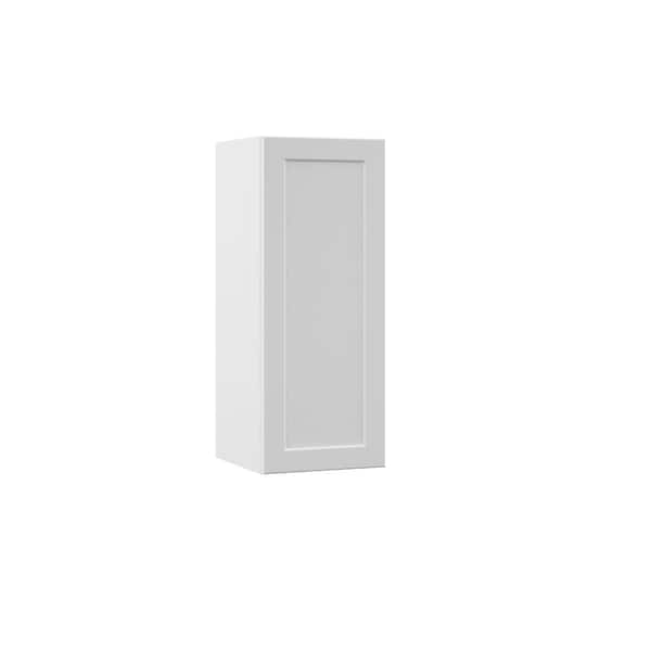 Hampton Bay Designer Series Melvern Assembled 36x30x12 in. Wall Open Shelf Kitchen Cabinet in White