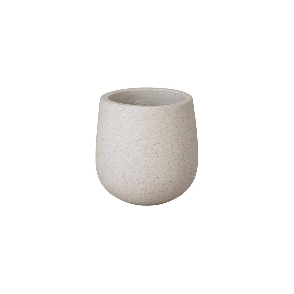 Emissary 20 in. x 20 in. x 22 in. H Terrazzo Opus Planter, White 1320TW ...