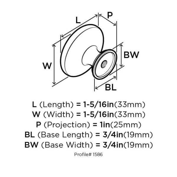 Satin Nickel Round Cabinet Knob Multipack with Mounting Hardware