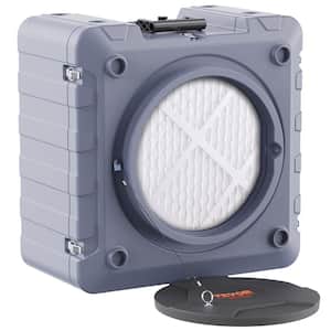 Air Scrubber with 3-Stage Filtration 60 sq. ft. HEPA - Type Air Scrubber in Gray with Portable