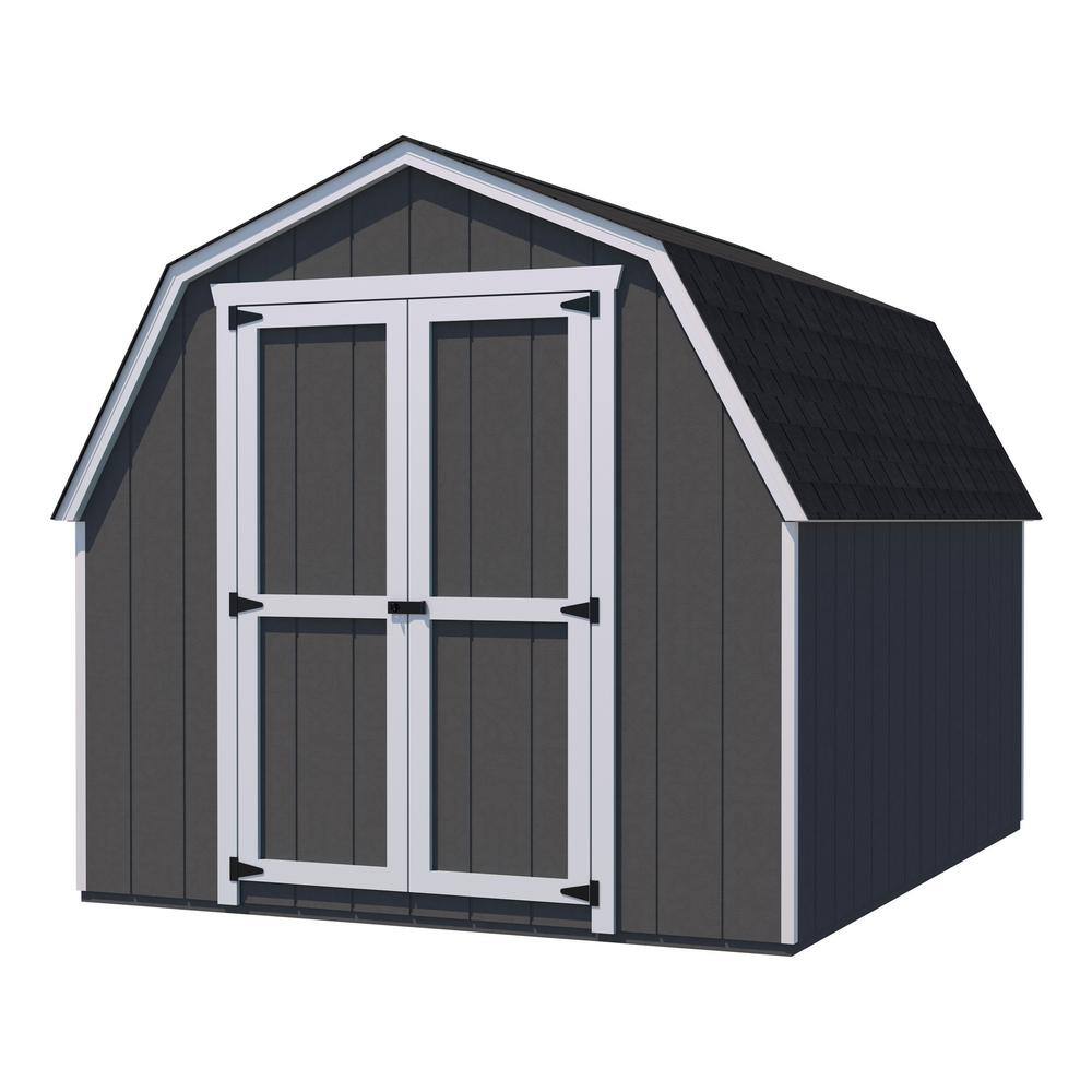 Little Cottage Co. Value Gambrel 12 ft. x 20 ft. Outdoor Wood Storage ...