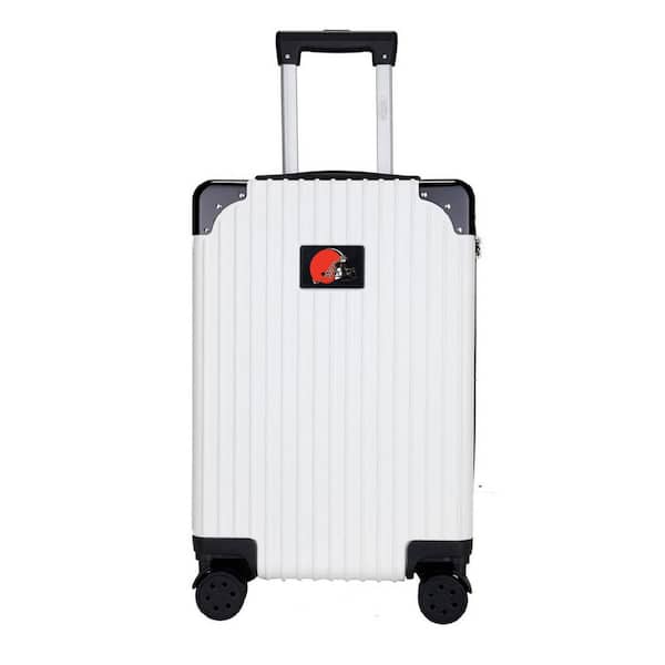 Mojo 2-Toned 21 in. Cleveland Browns premium in White Carry-On Hardcase