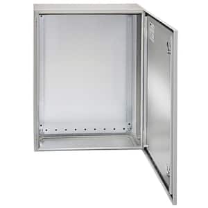 Electrical Box Enclosure 28x20x8 NEMA 4X IP65 Outdoor Junction Box Carbon Steel Hinged with Rain Hood for Outdoor Indoor