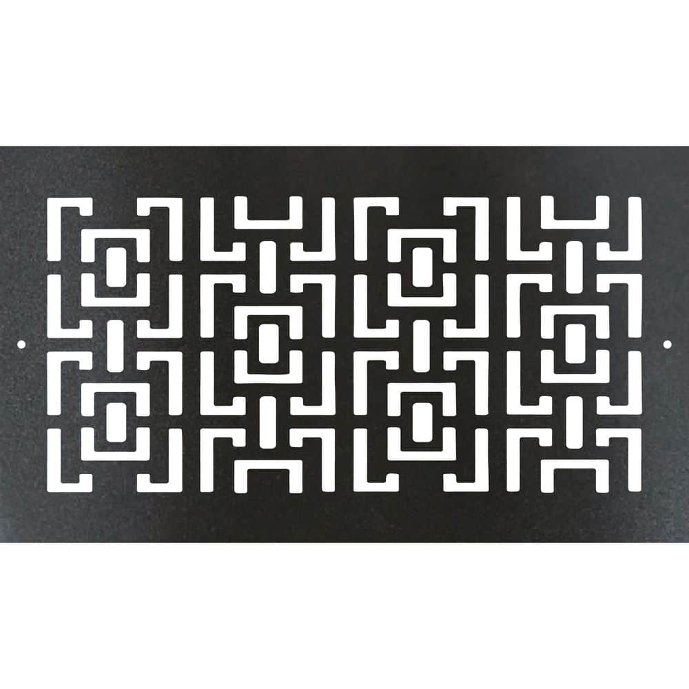 Metal Screw-In Floor Register. Duct Opening 4x12 (Overall 6x14) - Oriental Design price history on PriceWatchPro