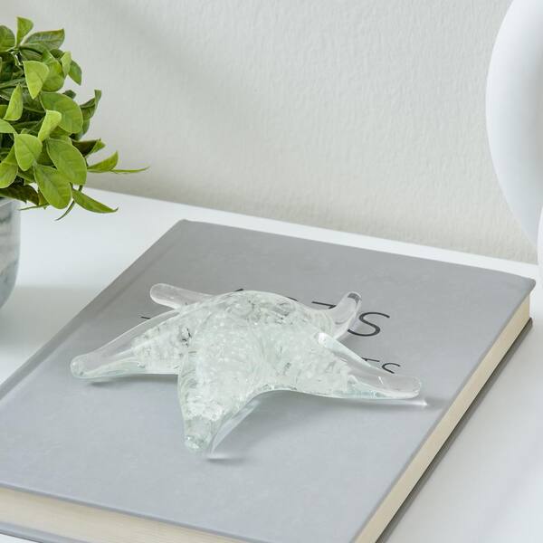 Lorelei Glow-in-The-Dark Nautical Glass Tabletop Sculpture Lorelei Glow-in-The-Dark Nautical Glass Tabletop Sculpture