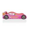 Furniture Of America Meera Pink Twin Race Car Bed Idf 7642 The Home Depot