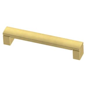 Simply Geometric 5-1/16 in. (128 mm) Brushed Brass Cabinet Drawer Pull