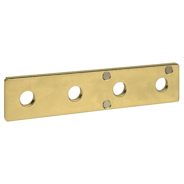 SuperMag 4-Hole Flat Straight Bracket with Magnets - Strut Fitting 