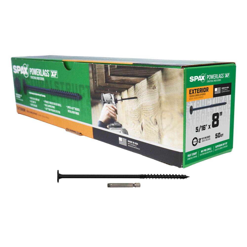 1/4 in. x 5 in. Powerlags XF Interior T40 T-Star Pancake Head Structural Wood Lag Screws (50-Piece) price history on PriceWatchPro