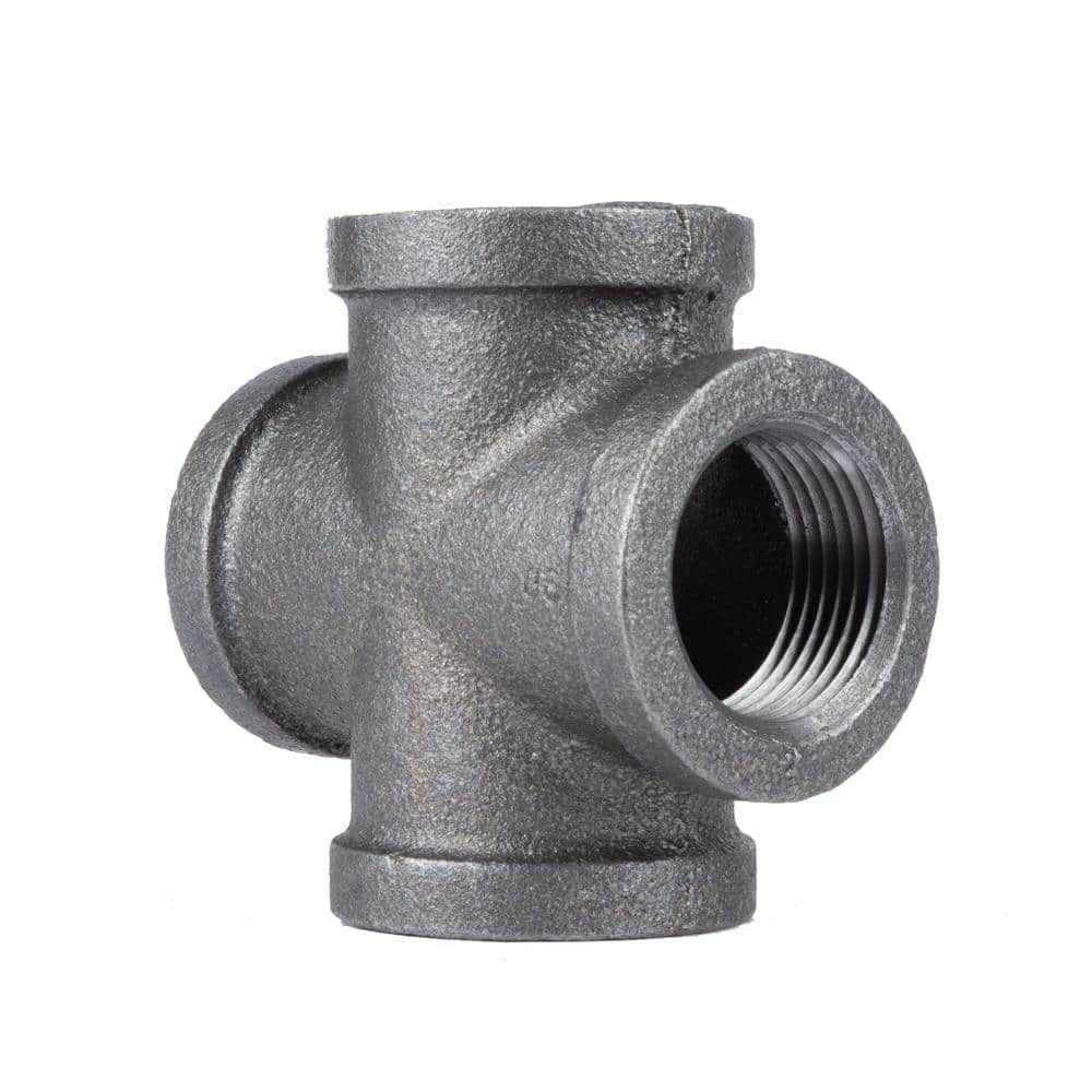 STZ 1 in. Black Iron Cross PDB CR-1 - The Home Depot