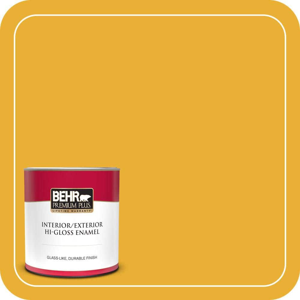 1 qt. #P280-7 Midsummer Gold Hi-Gloss Enamel Interior/Exterior Paint & Primer price history on PriceWatchPro