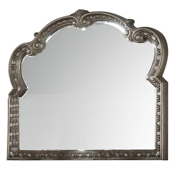 Benjara 2.25 In. W X 41 In. H Wooden Frame Gold Wall Mirror BM232986 ...