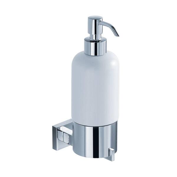 KRAUS Aura Bathroom Wall-Mounted Ceramic Lotion Dispenser in Chrome