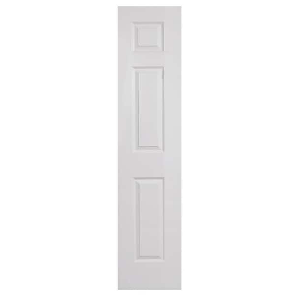 Steves & Sons 18 in. x 80 in. Left-Handed 6-Panel Textured Hollow Core White Primed Composite SJ Single Prehung Interior Door