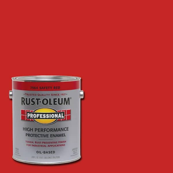 Rust-Oleum Professional 1 gal. High Performance Protective Enamel Gloss Safety Red Oil-Based Interior/Exterior Paint