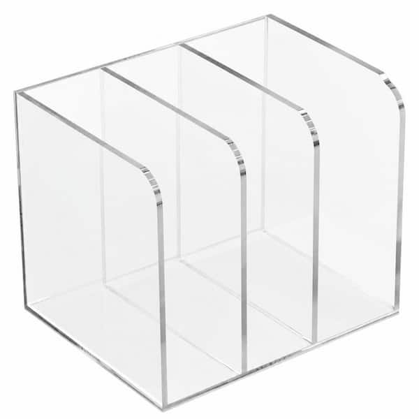 Branded Magazine Rack Desk Clear Acrylic Magazine Rack Transparent 7.2 in. x 6.5 in. Acrylic ...