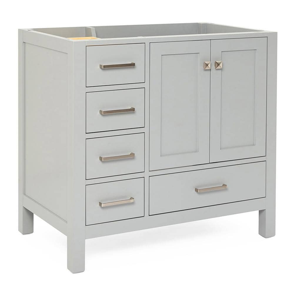 Cambridge 36" Gray Freestanding Plywood Vanity Cabinet