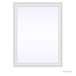 35.5 in. x 47.5 in. V-2500 Series White Vinyl Picture Window w/ Low-E 366 Glass