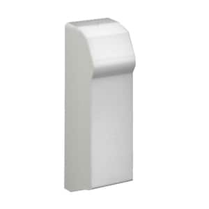 Fine/Line 30 2 in. Left End Cap Non-Hinged for Baseboard Heaters in Nu White
