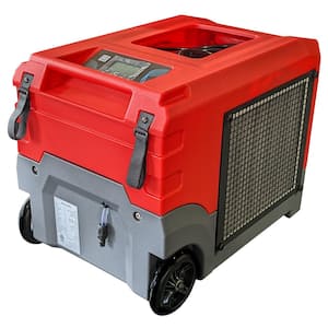 268 pt. 3,200 sq.ft. Bucketless Commercial Dehumidifier in. Reds/Pinks with Drain and WiFi Capability