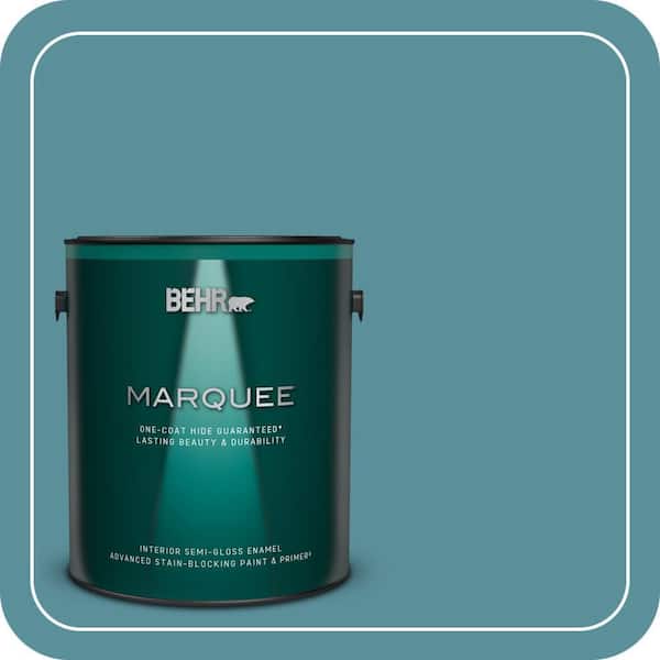 BEHR MARQUEE 1 gal. #520F-5 Harbor Semi-Gloss Enamel Interior Paint & Primer