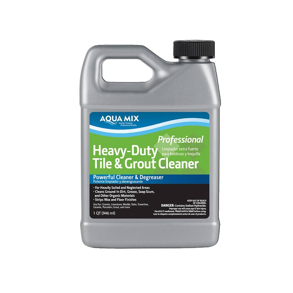 Custom Building Products Aqua Mix 1 Qt. Heavy-Duty Tile and Grout Cleaner  010382-4 - The Home Depot