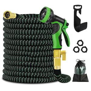 3/4 in. 75 ft. Expandable Garden Hose Flexible Water Hose with 10 Function Nozzle Durable 3750D Water Hose