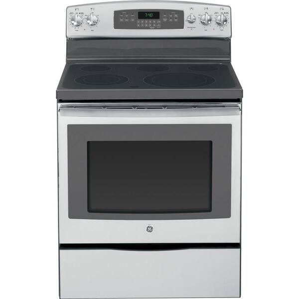 GE 5.3 cu. ft. Electric Range with Self-Cleaning Convection Oven in Stainless Steel