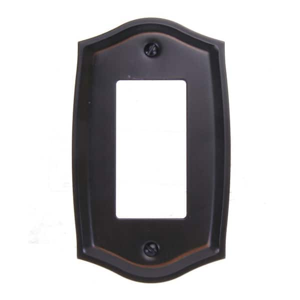 AMERELLE Bronze 3-Gang Decorator/Rocker Wall Plate (1-Pack)