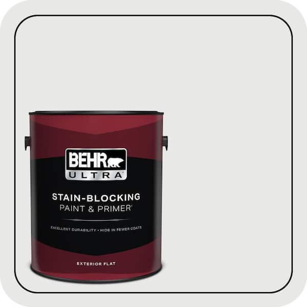 BEHR ULTRA 1 gal. #ECC-35-2 Quartz Stone Flat Exterior Paint & Primer
