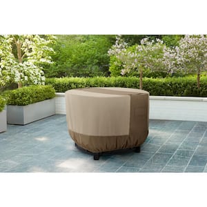 Waterproof Round Fire Pit Cover Outdoor Patio Grey Fits up to 44" Diameter 