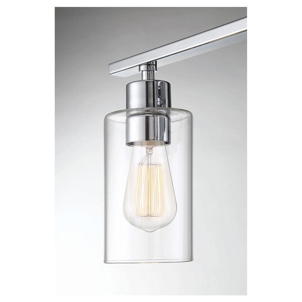 Lambert 3-Light Polished Chrome Bathroom Vanity Fixture