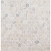 MSI Take Home Tile Sample-Angora Hexagon 4 in. x 4 in. Honed Mosaic ...