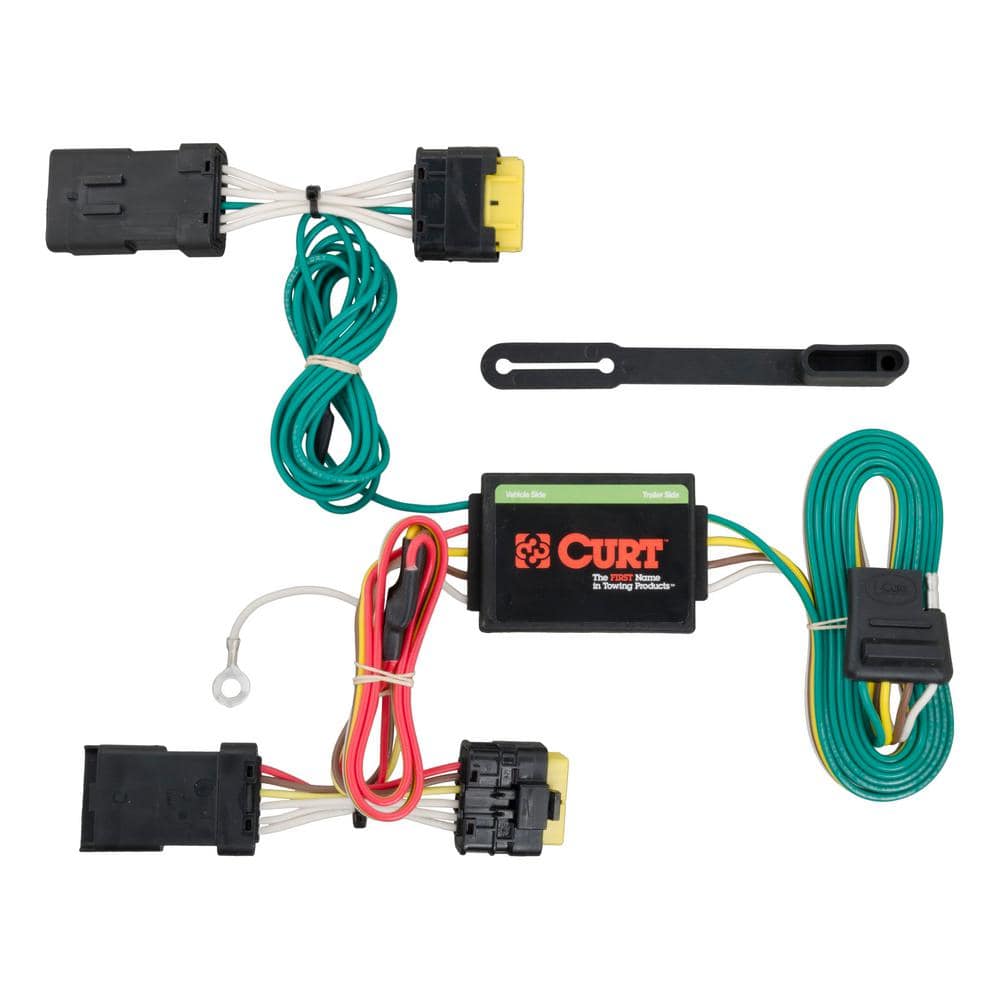 CURT Custom Vehicle-Trailer Wiring Harness, 4-Way Flat, Select