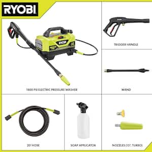 1800 PSI 1.2 GPM Cold Water Electric Pressure Washer with Surface Cleaner