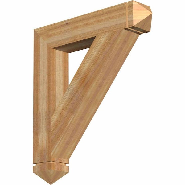 Ekena Millwork 6 in. x 38 in. x 34 in. Western Red Cedar Traditional Arts and Crafts Rough Sawn