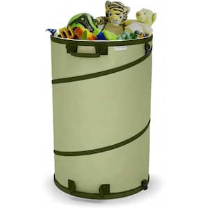 18 in. W x 18 in. D x 28 in. H 30 Gal. Canvas Garden Waste Bag, Trash Can Storage